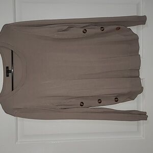 Tan sweater with button detail